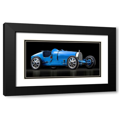 Bugatti 35 Black Modern Wood Framed Art Print with Double Matting by Gasoline Images