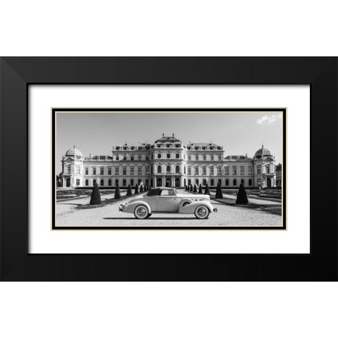 At Belvedere Palace, Vienna Black Modern Wood Framed Art Print with Double Matting by Gasoline Images