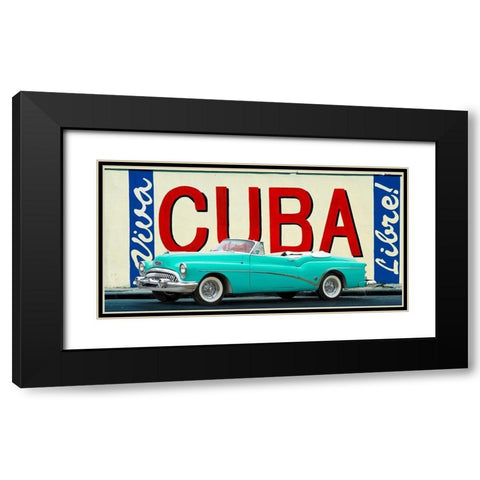 Cuba Libre, Havana Black Modern Wood Framed Art Print with Double Matting by Gasoline Images