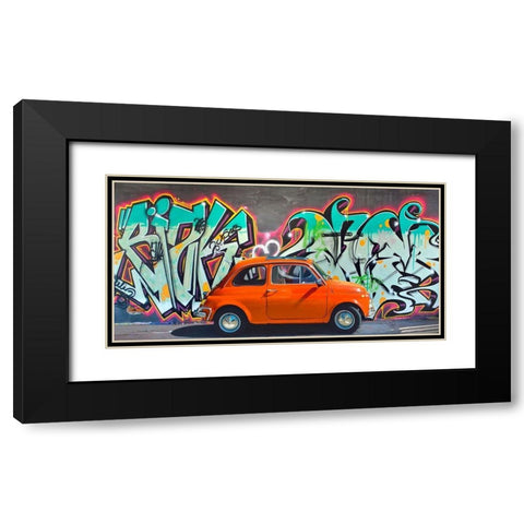 Iconic street art II Black Modern Wood Framed Art Print with Double Matting by Gasoline Images