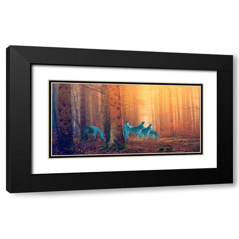 In the woods Black Modern Wood Framed Art Print with Double Matting by Arlo Wren Photos