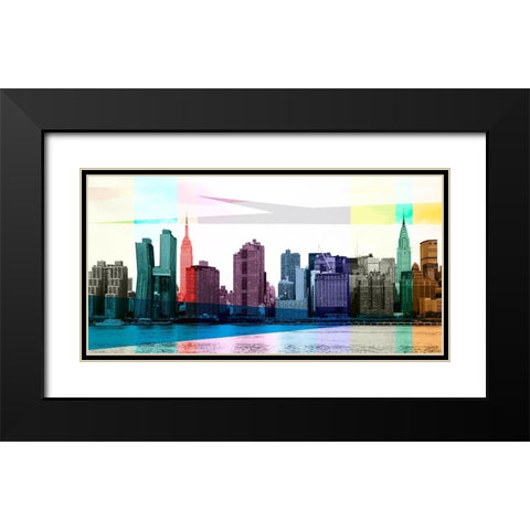 Heart of a City Black Modern Wood Framed Art Print with Double Matting by Big City Photos