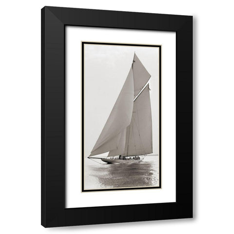 Reliance Black Modern Wood Framed Art Print with Double Matting by Anonymous