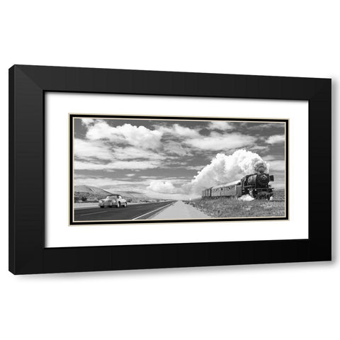 Interstate 59 - detail Black Modern Wood Framed Art Print with Double Matting by Gasoline Images
