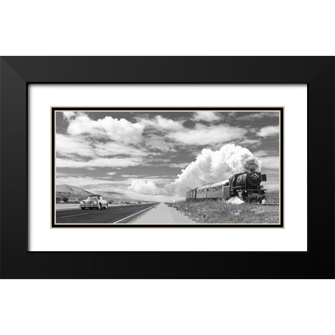 Interstate 59 - detail Black Modern Wood Framed Art Print with Double Matting by Gasoline Images
