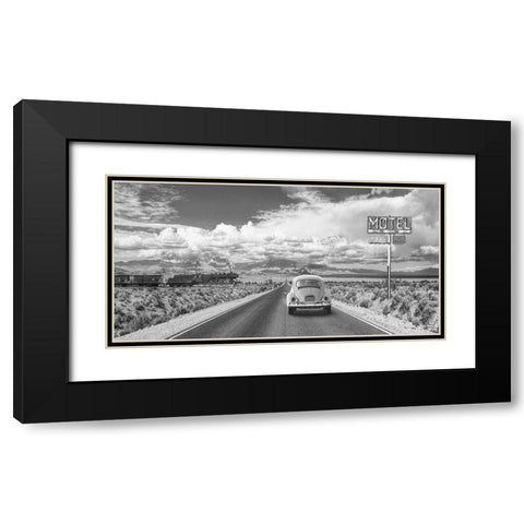 Wandering in the USA Black Modern Wood Framed Art Print with Double Matting by Gasoline Images