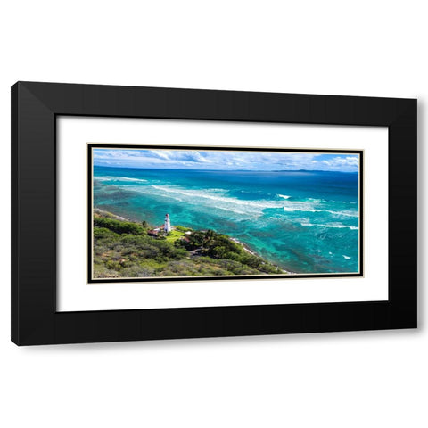 Lighthouse in Galle, Sri Lanka Black Modern Wood Framed Art Print with Double Matting by Pangea Images