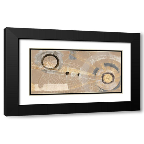 Orbita solare Black Modern Wood Framed Art Print with Double Matting by Armenti, Arturo
