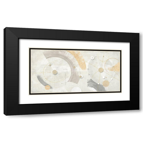 Orbite gemelle Black Modern Wood Framed Art Print with Double Matting by Armenti, Arturo
