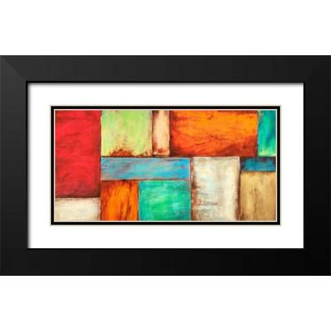 Colors of the Desert Black Modern Wood Framed Art Print with Double Matting by Munson, Anne