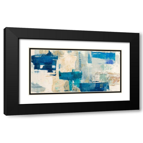 Rhapsody in Blue Black Modern Wood Framed Art Print with Double Matting by Munson, Anne