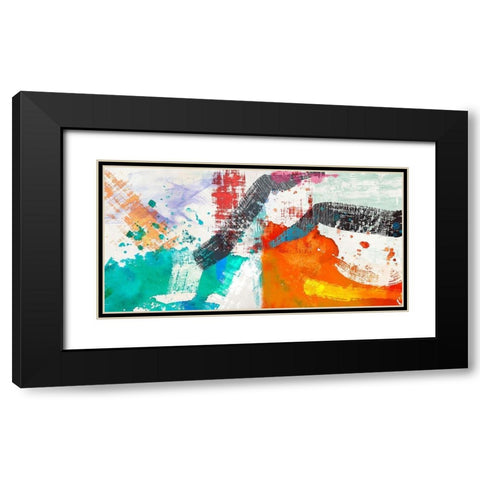 Blinking Black Modern Wood Framed Art Print with Double Matting by Anne, Munson