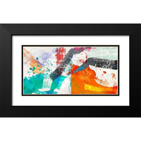 Blinking Black Modern Wood Framed Art Print with Double Matting by Anne, Munson