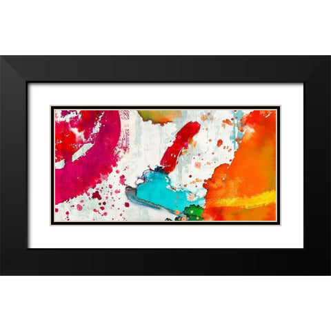 Eptafluo Black Modern Wood Framed Art Print with Double Matting by Anne, Munson