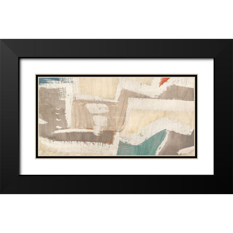 Subdued Choreography Black Modern Wood Framed Art Print with Double Matting by Munson, Anne