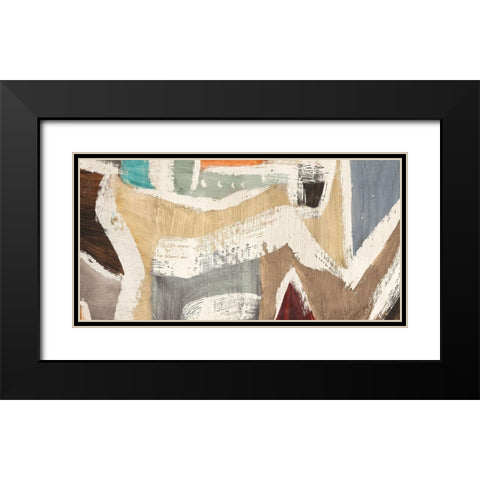 Comfort Zone Variation Black Modern Wood Framed Art Print with Double Matting by Munson, Anne