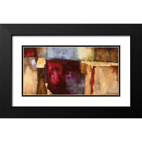 Rosso fiorentino Black Modern Wood Framed Art Print with Double Matting by Bacci, Leonardo