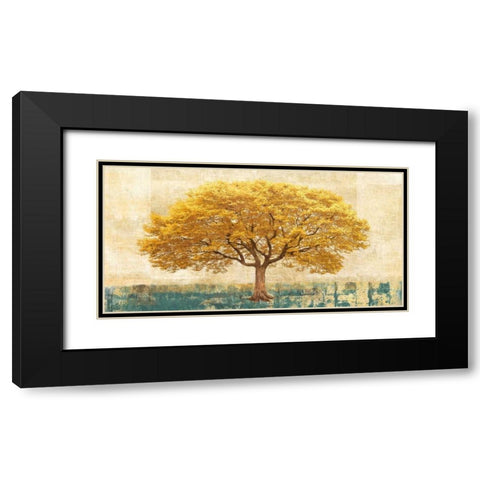 Gilded Oak Black Modern Wood Framed Art Print with Double Matting by Bacci, Leonardo