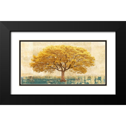 Gilded Oak Black Modern Wood Framed Art Print with Double Matting by Bacci, Leonardo