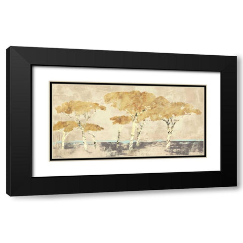 Antibes Black Modern Wood Framed Art Print with Double Matting by Bacci, Leonardo