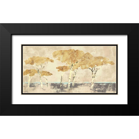 Antibes Black Modern Wood Framed Art Print with Double Matting by Bacci, Leonardo
