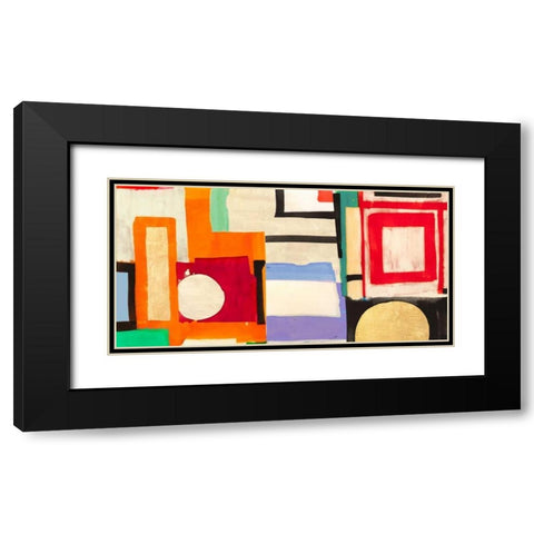Ships Sailing Quietly Black Modern Wood Framed Art Print with Double Matting by Bacci, Leonardo