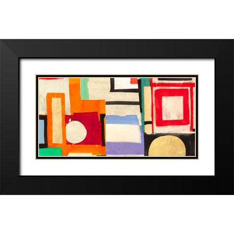 Ships Sailing Quietly Black Modern Wood Framed Art Print with Double Matting by Bacci, Leonardo