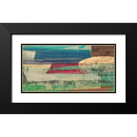 Early Morning on the Enchanted Lagoon Black Modern Wood Framed Art Print with Double Matting by Leonardo, Bacci