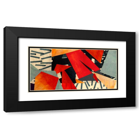 Memphis Blues Black Modern Wood Framed Art Print with Double Matting by Bacci, Leonardo