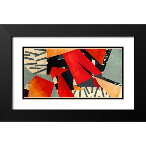 Memphis Blues Black Modern Wood Framed Art Print with Double Matting by Bacci, Leonardo