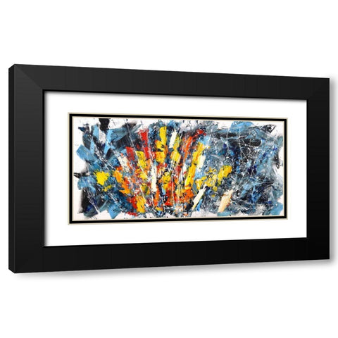 Rising Sun Black Modern Wood Framed Art Print with Double Matting by Ferri, Bob