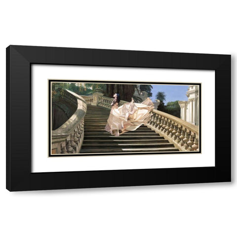 Scala Classica Black Modern Wood Framed Art Print with Double Matting by Benson, Pierre