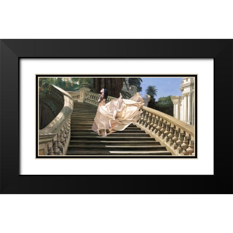 Scala Classica Black Modern Wood Framed Art Print with Double Matting by Benson, Pierre