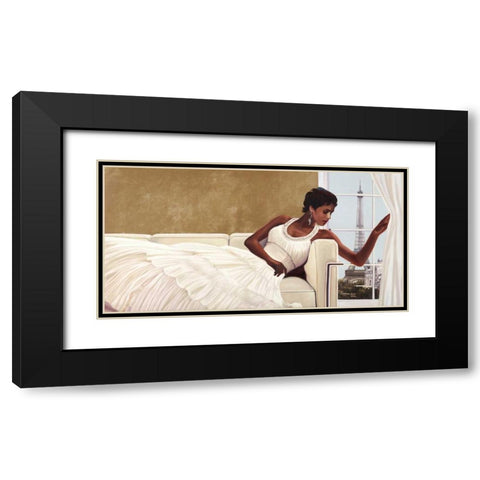 Interieur parisien Black Modern Wood Framed Art Print with Double Matting by Benson, Pierre