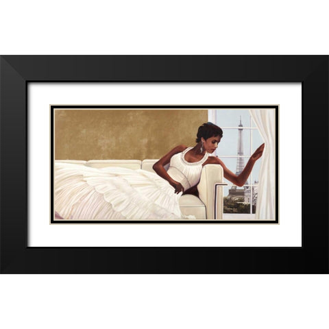 Interieur parisien Black Modern Wood Framed Art Print with Double Matting by Benson, Pierre