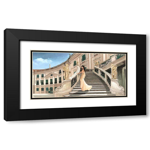 Grand Palais Black Modern Wood Framed Art Print with Double Matting by Benson, Pierre