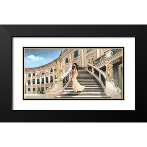 Grand Palais Black Modern Wood Framed Art Print with Double Matting by Benson, Pierre