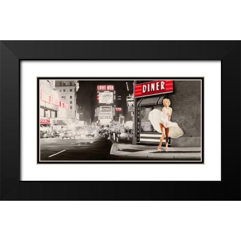 Love Her Black Modern Wood Framed Art Print with Double Matting by Benson, Pierre