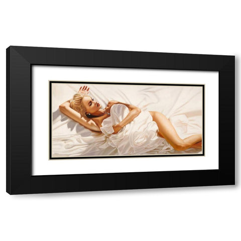 In Sunlight Black Modern Wood Framed Art Print with Double Matting by Benson, Pierre