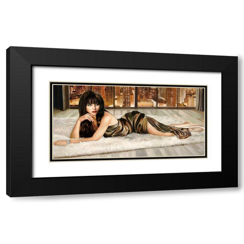 Venus in NYC Black Modern Wood Framed Art Print with Double Matting by Benson, Pierre