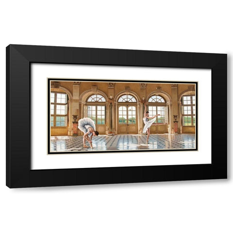 In the Grand Palace Black Modern Wood Framed Art Print with Double Matting by Benson, Pierre
