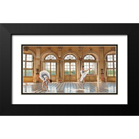 In the Grand Palace Black Modern Wood Framed Art Print with Double Matting by Benson, Pierre