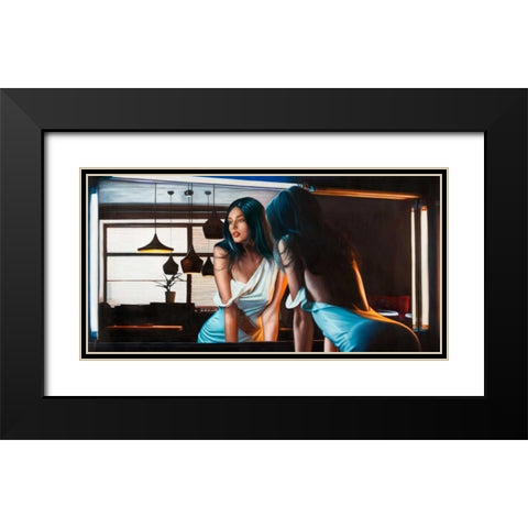 In the Dim Light Black Modern Wood Framed Art Print with Double Matting by Benson, Pierre