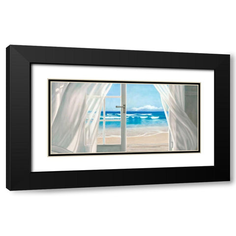 Window by the Sea (detail) Black Modern Wood Framed Art Print with Double Matting by Benson, Pierre