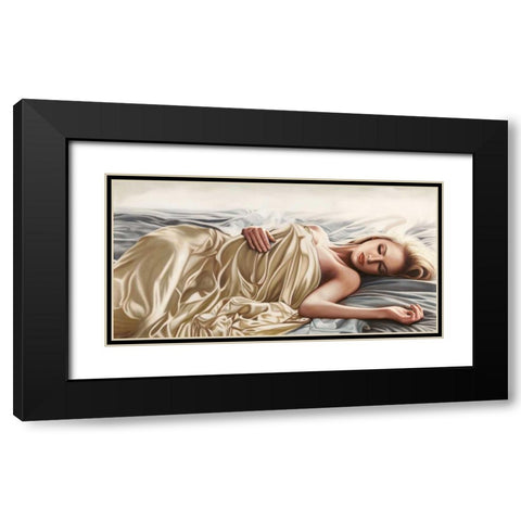 Sleeping Beauty Black Modern Wood Framed Art Print with Double Matting by Benson, Pierre