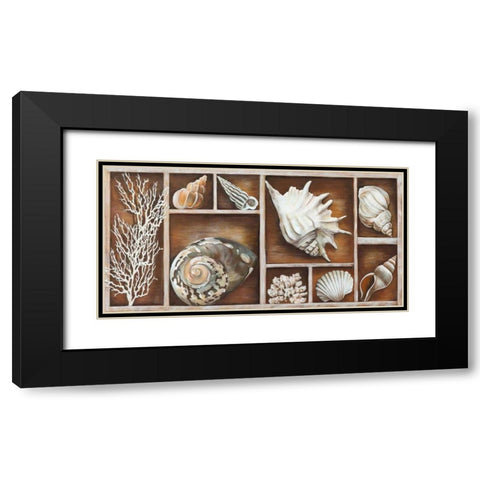 Memories of the Ocean Black Modern Wood Framed Art Print with Double Matting by Broome, Ted