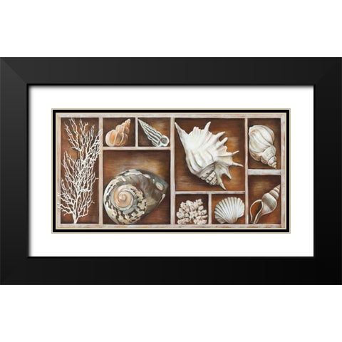 Memories of the Ocean Black Modern Wood Framed Art Print with Double Matting by Broome, Ted