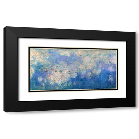 Detail of Waterlilies- The Clouds Black Modern Wood Framed Art Print with Double Matting by Monet, Claude