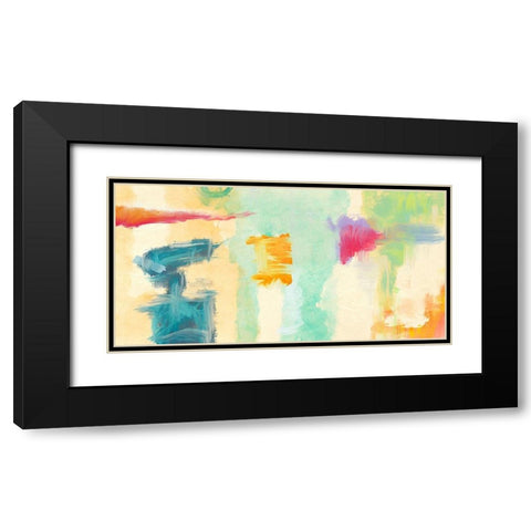 Colorama Black Modern Wood Framed Art Print with Double Matting by Olin, Chaz
