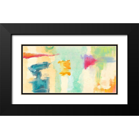 Colorama Black Modern Wood Framed Art Print with Double Matting by Olin, Chaz